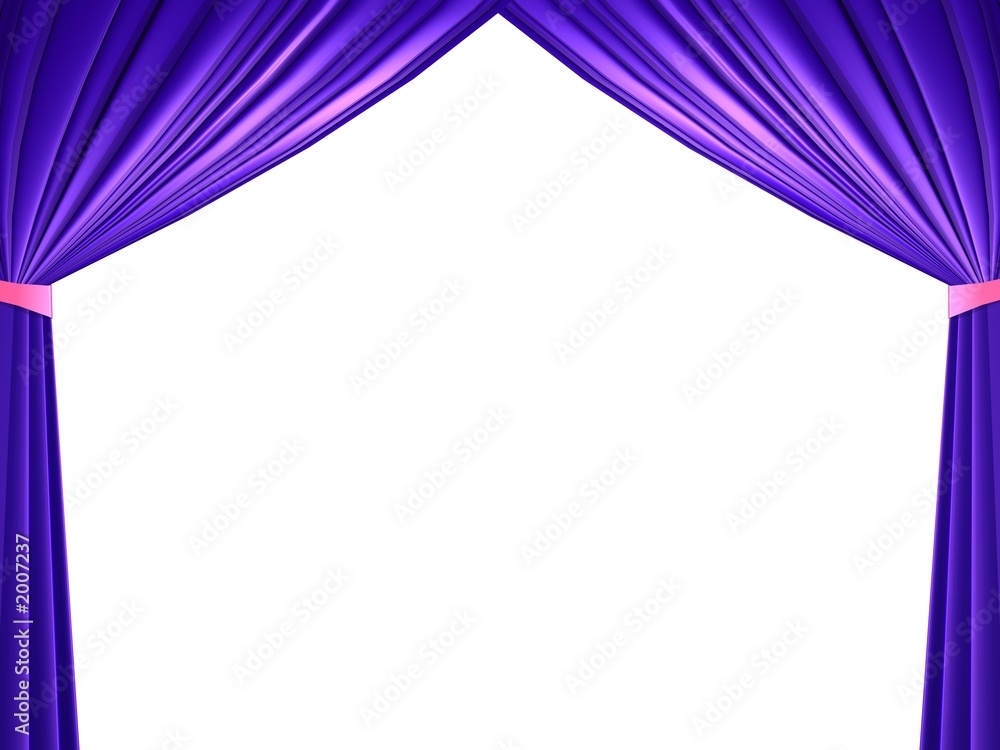 Fotografie blue curtains rideaux de scene détourage