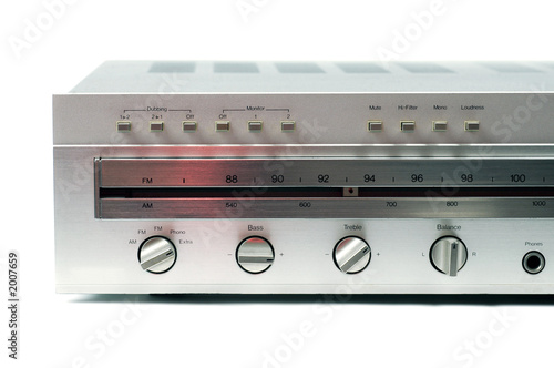 silver analog receiver