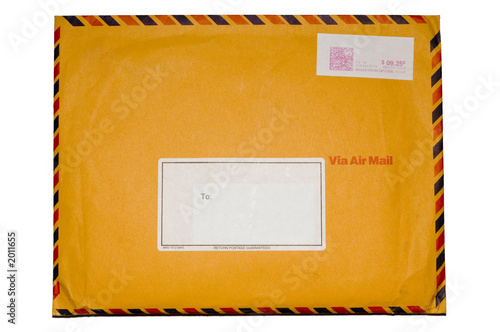 Fotografija isolated envelope on white background