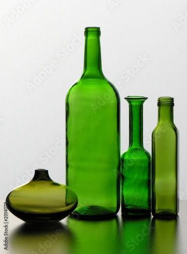 green bottles and green phial