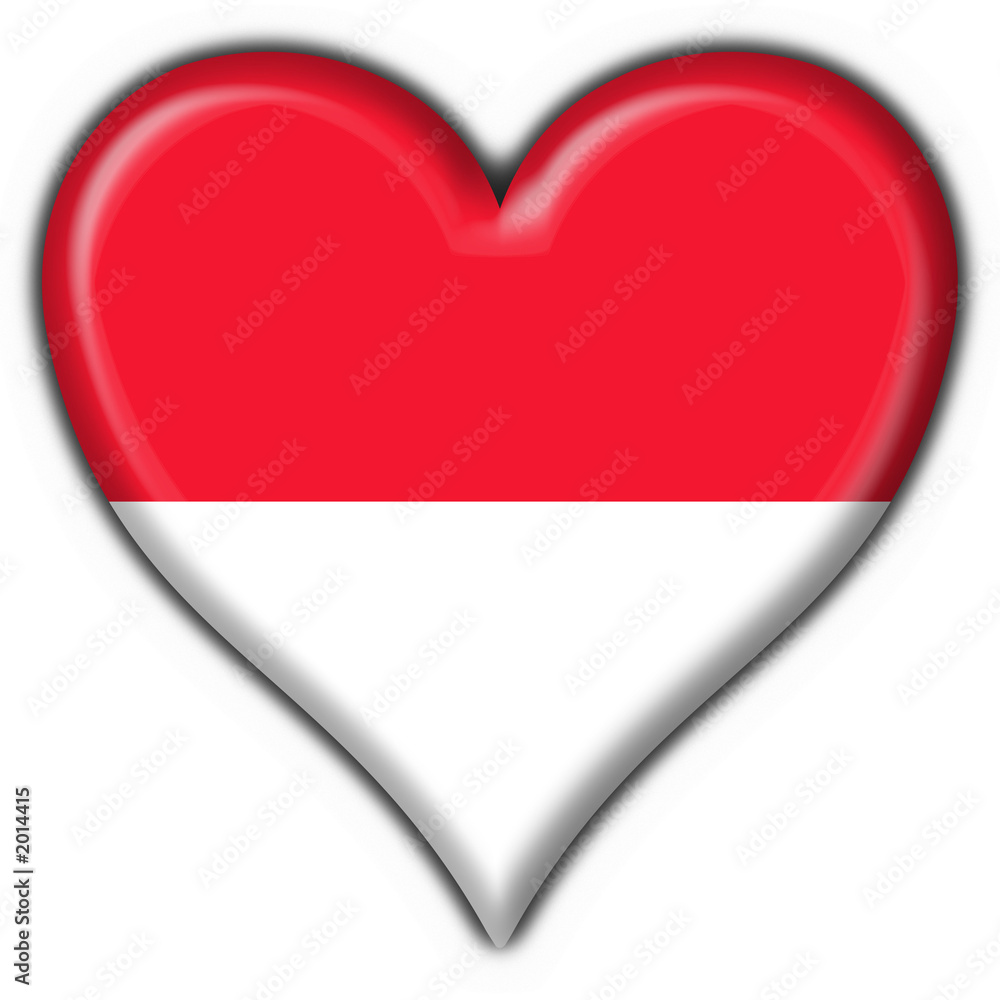 bottone cuore monaco - monaco heart flag bottone cuore monaco - monaco heart flag
