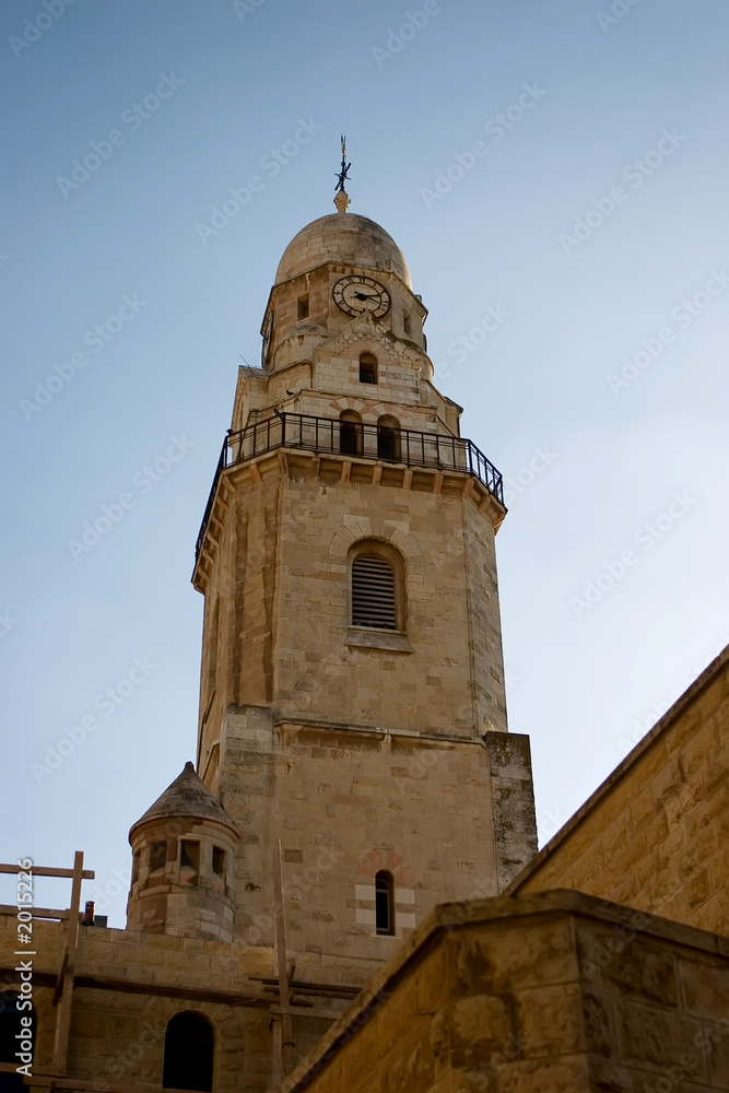 dormition monastery and church in jerusalem, israe