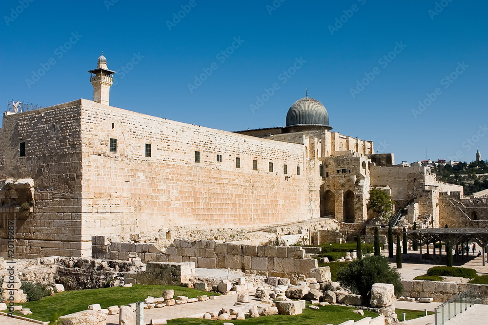 al aqsa mosque in old city of jerusalem, israel