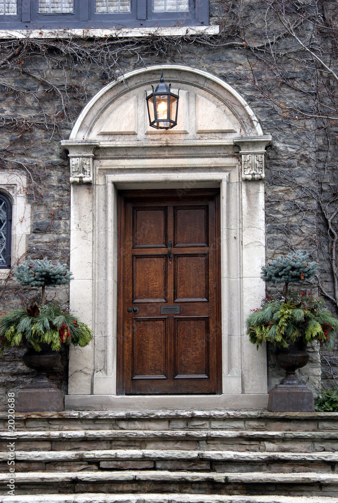 old oak door