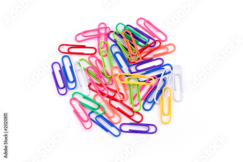 colorful paper clip