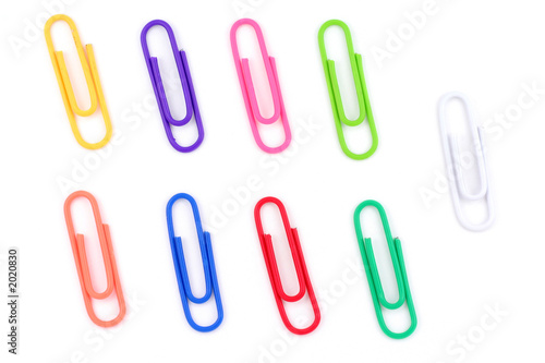 colorful paper clip