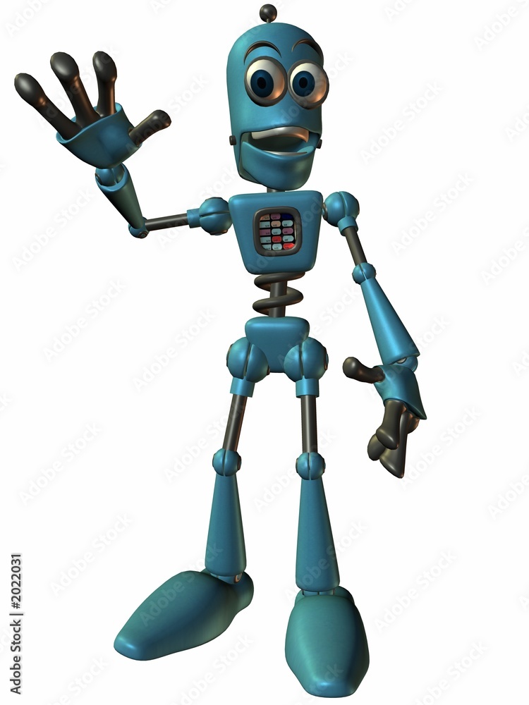 Fototapeta premium toon bot chip-wave