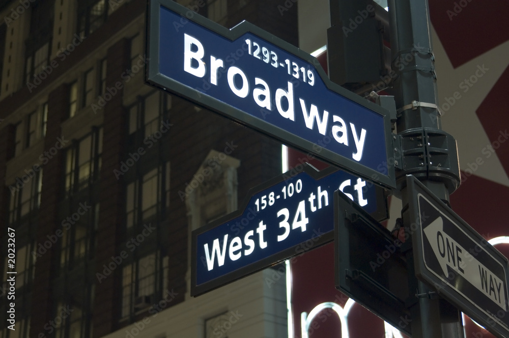 new york city street sign