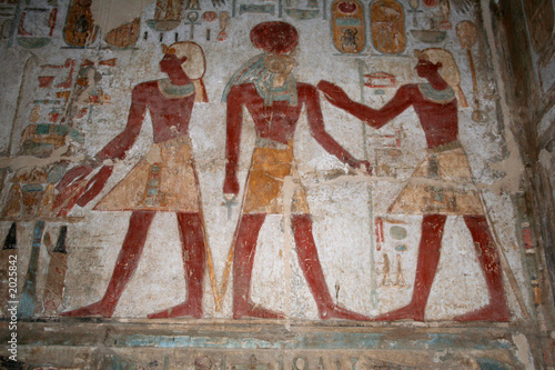 fresque - temple d'amada - lac nasser