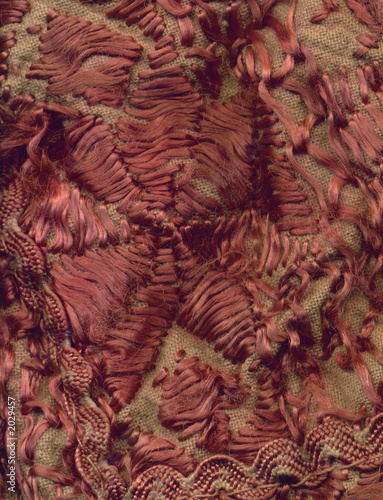  bended fragment of fabric with flower detail