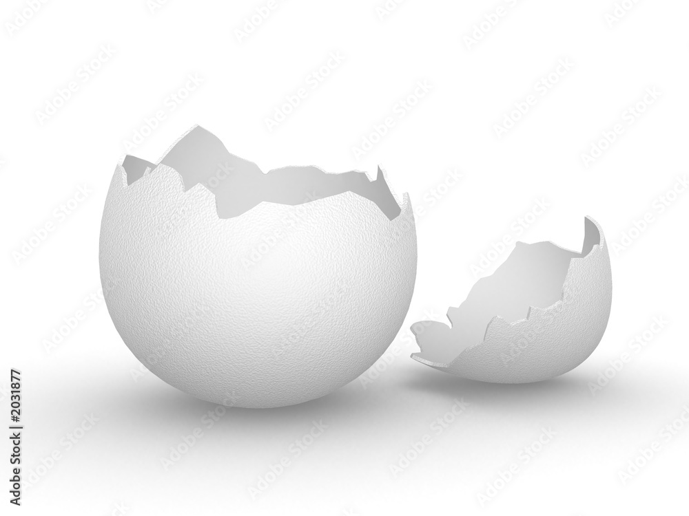 eggshell empty broken