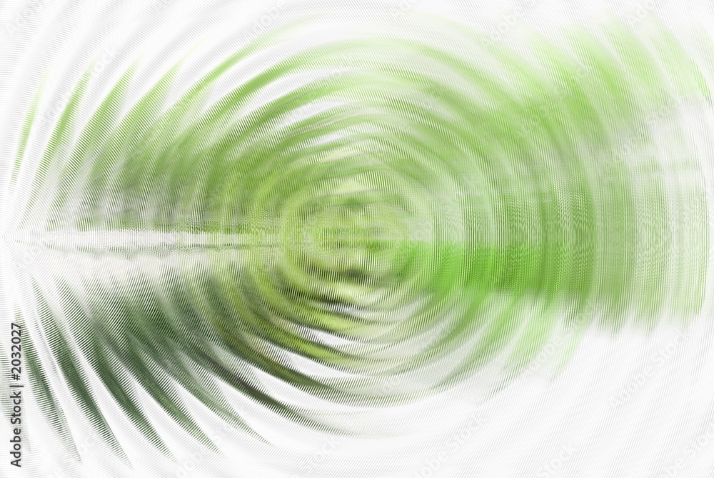 Obraz premium green rippled shape