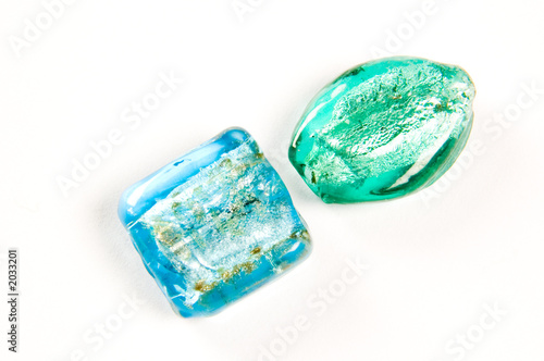 the  blue  beads from glass