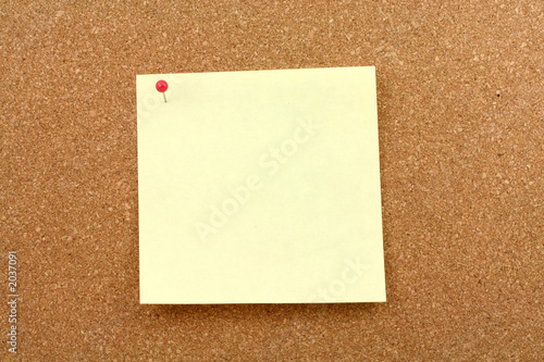 corkboard and notepaper