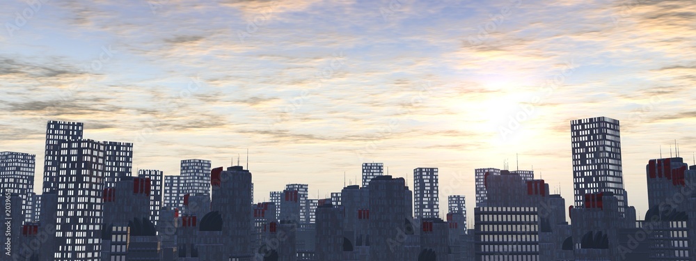 Fototapeta premium city skyline