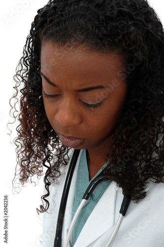 doctor reading report