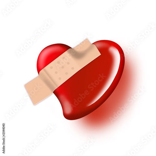 heart with band-aid