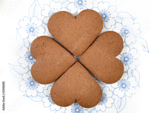 Wallpaper Mural heart shaped valentine cookies Torontodigital.ca