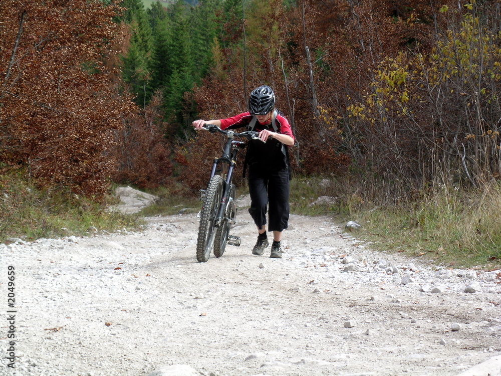Fototapeta premium mountainbiken