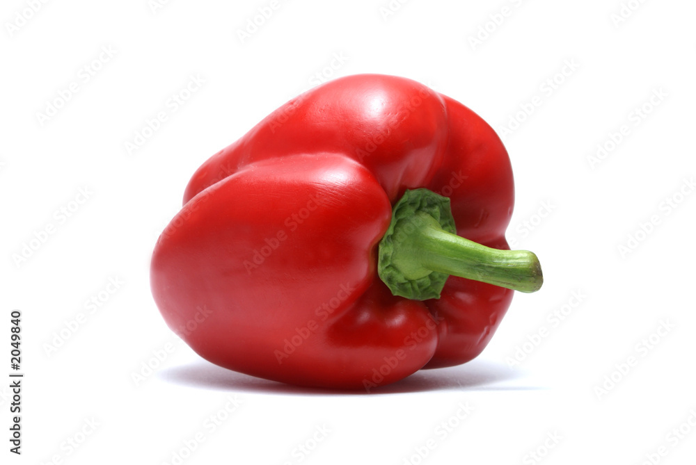 red paprika isolated on white red paprika isolated on white