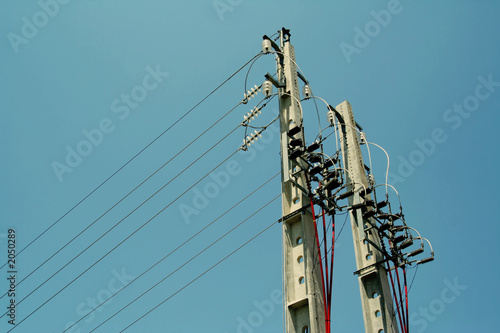 power-line poles
