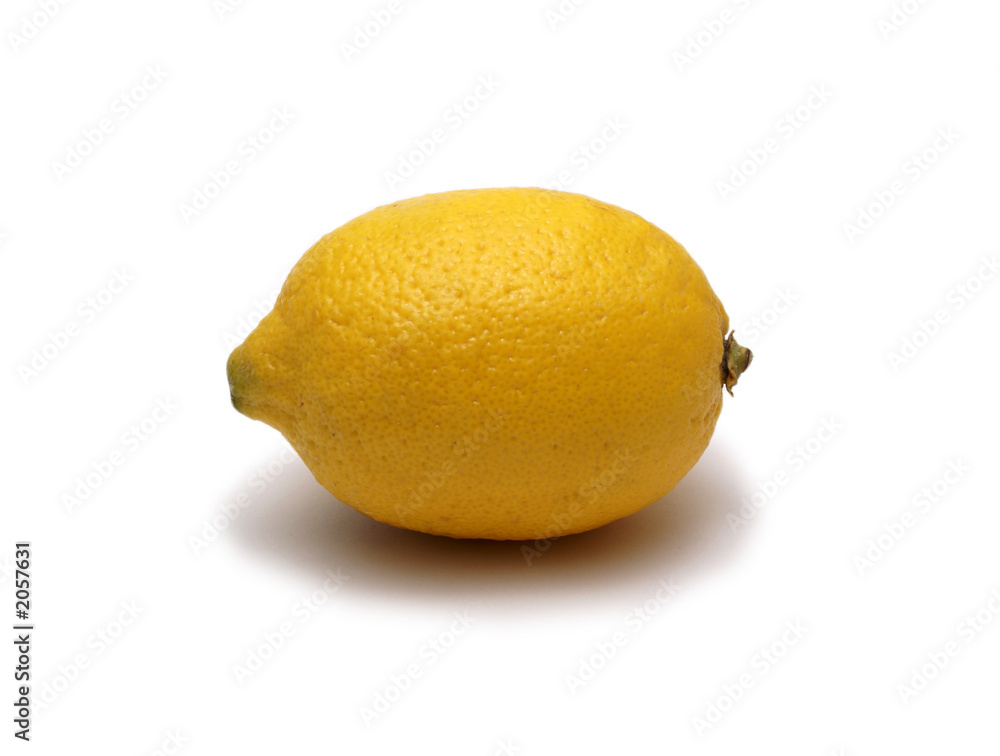 fresh yellow lemon isolated on white fresh yellow lemon isolated on white