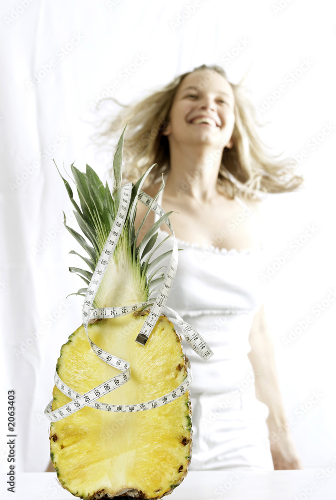 Naklejka premium ananas