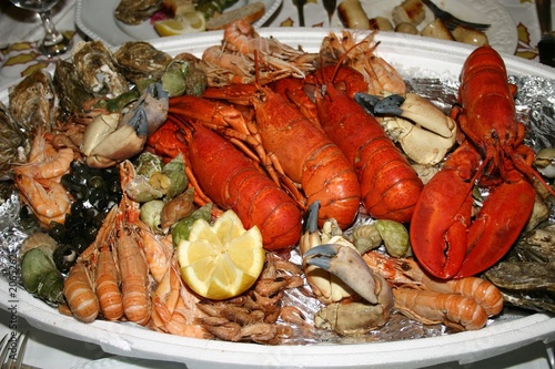 fruits de mer - frutos de mar -  langosta