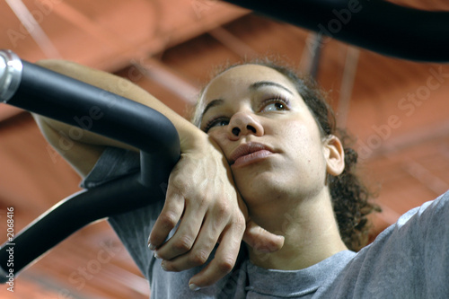 daydreaming at the gym. photo