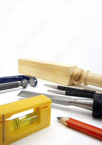 Fototapeta carpentry tools, close up