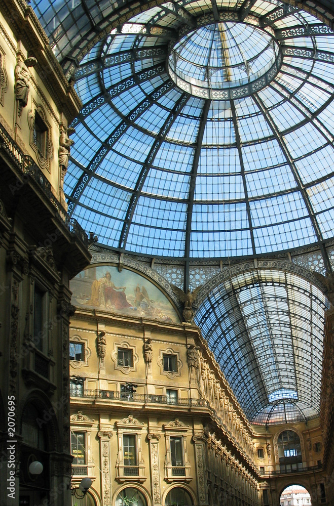 historic milan shopping mall