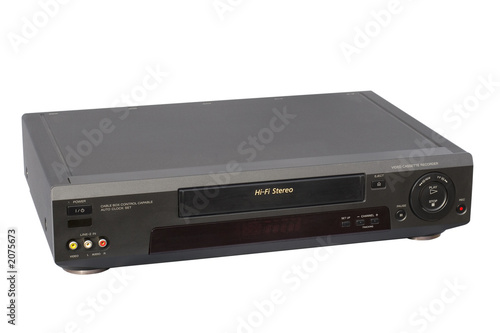 black hi-fi vcr photo