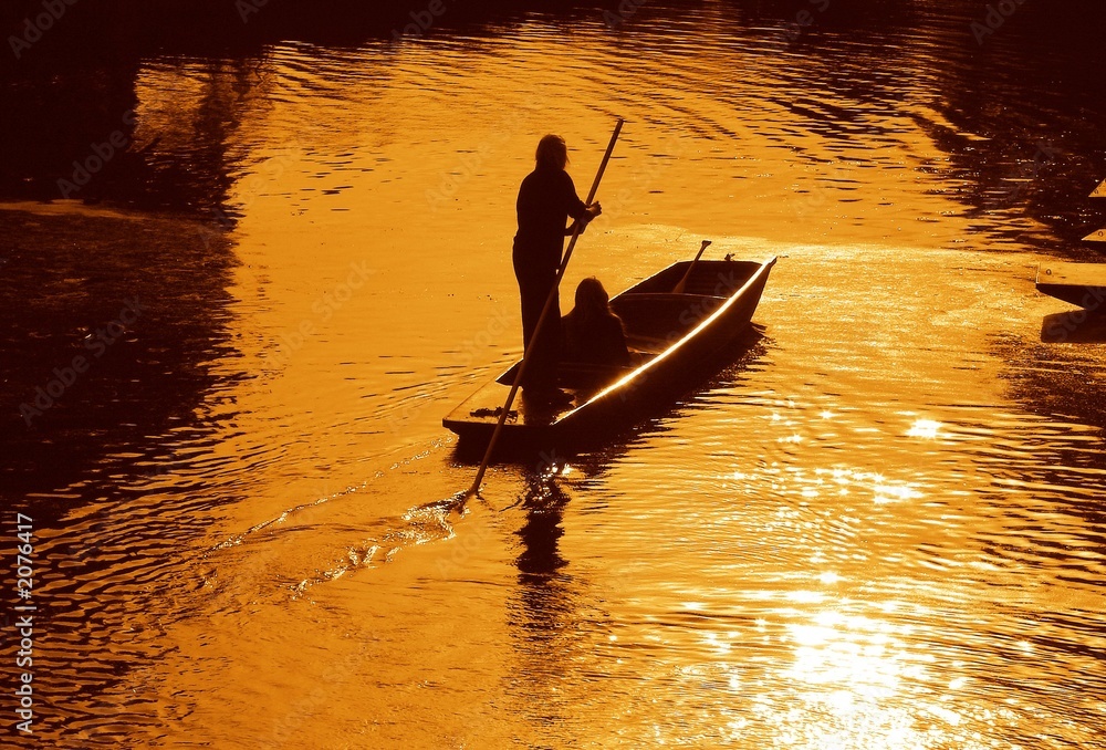 Obraz premium punting in cambridge