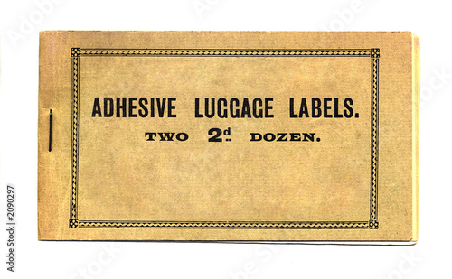 adhesive luggage labels