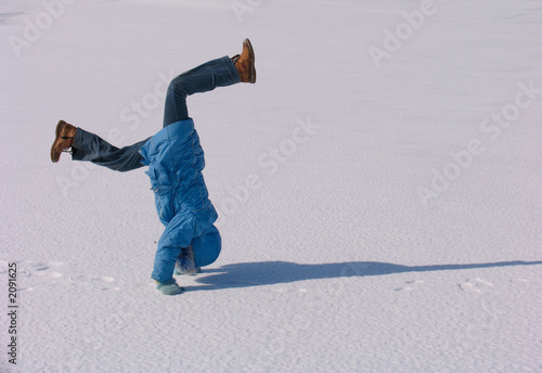 cartwheel on the snow