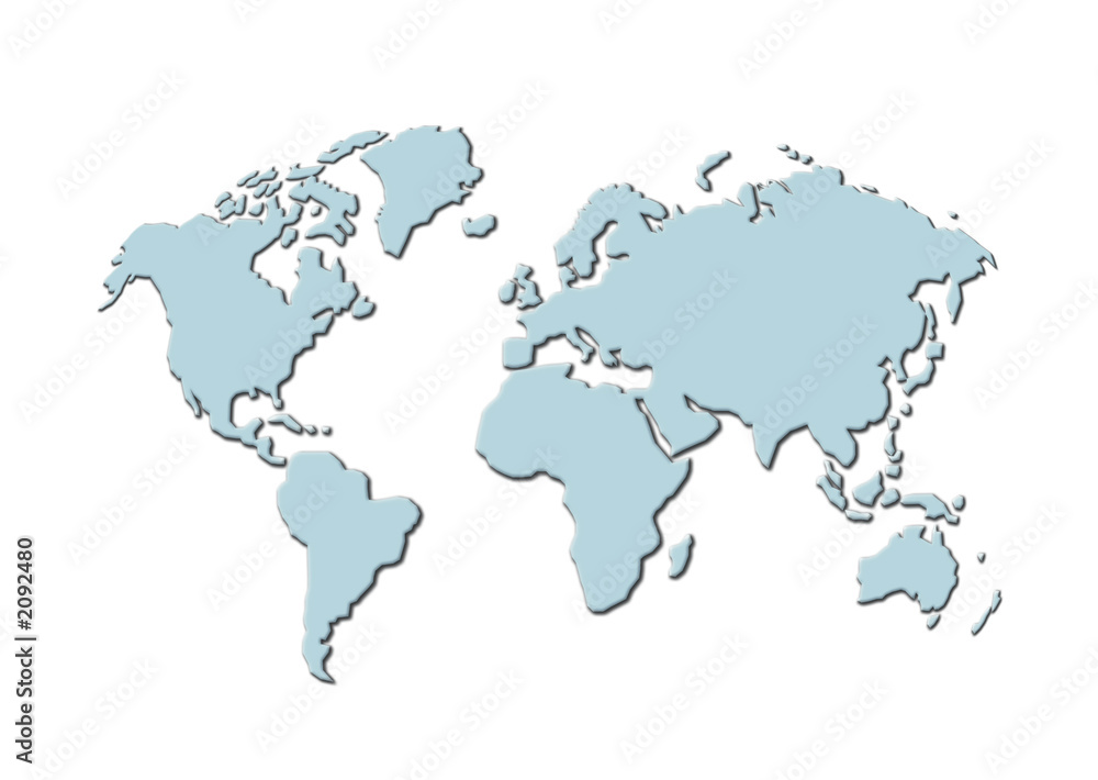 weltkarte - map of world