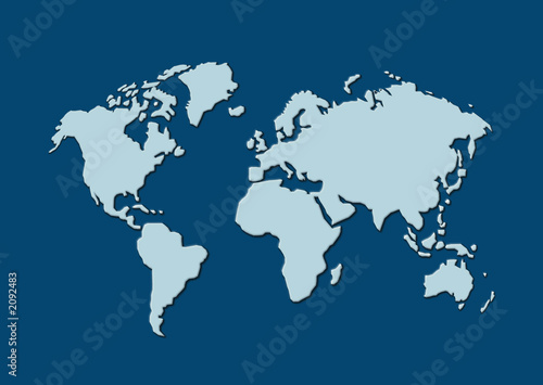 weltkarte - map of world