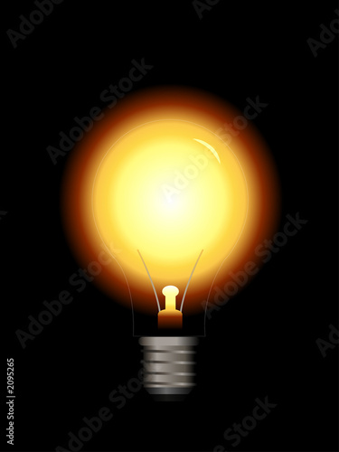 vector light bulb