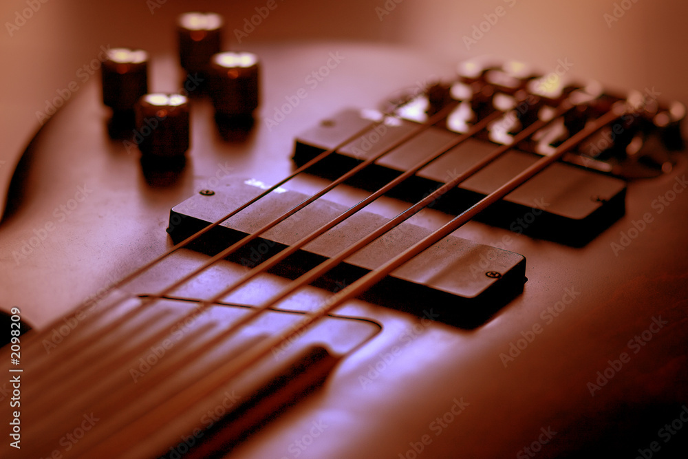 Fototapeta premium guitare rouge