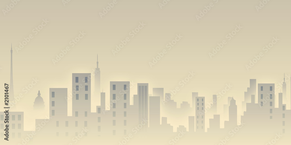sunrise, illustration, background, city