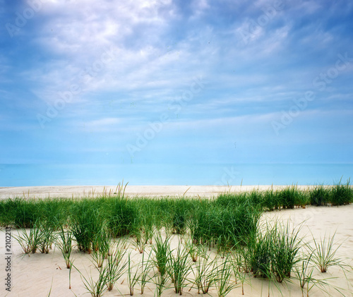 beach and blue sky