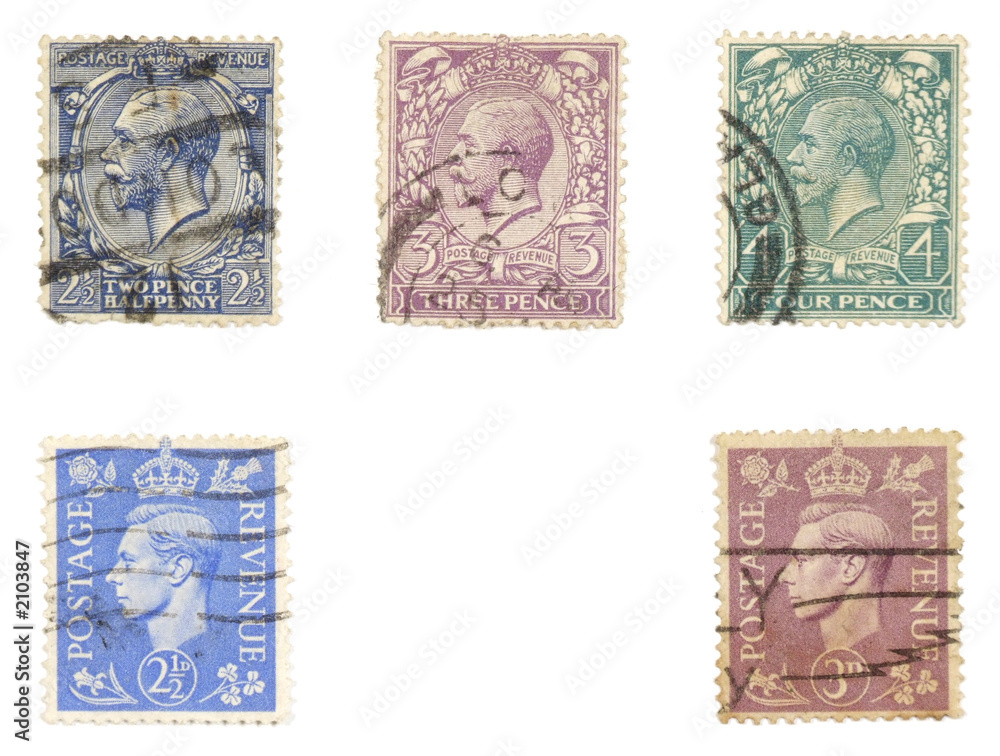 royal mail - old english post stamps