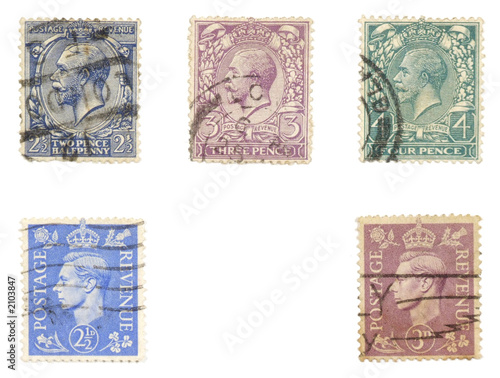 royal mail - old english post stamps