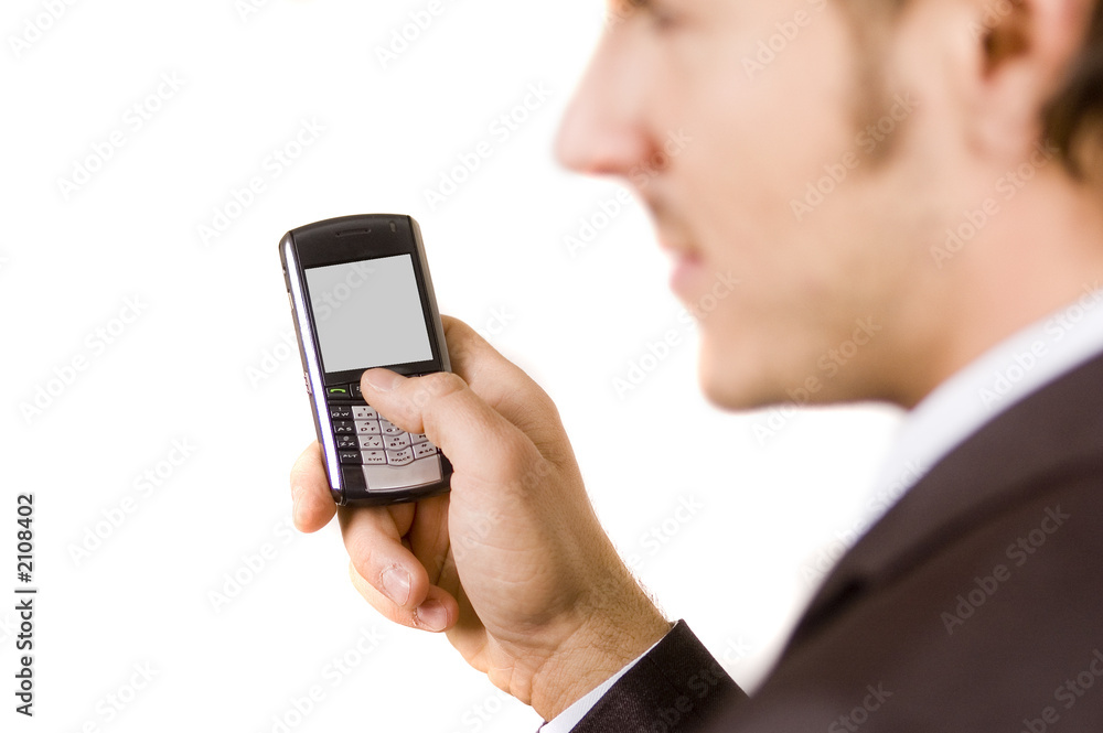 businessman and pda businessman and pda