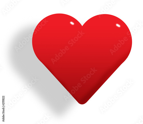red 3d heart