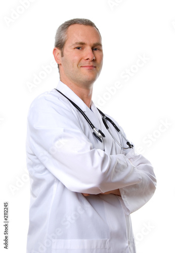Foto doctor in labcoat