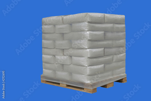 eine palette mit ware