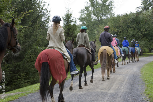 horseback riding group photo