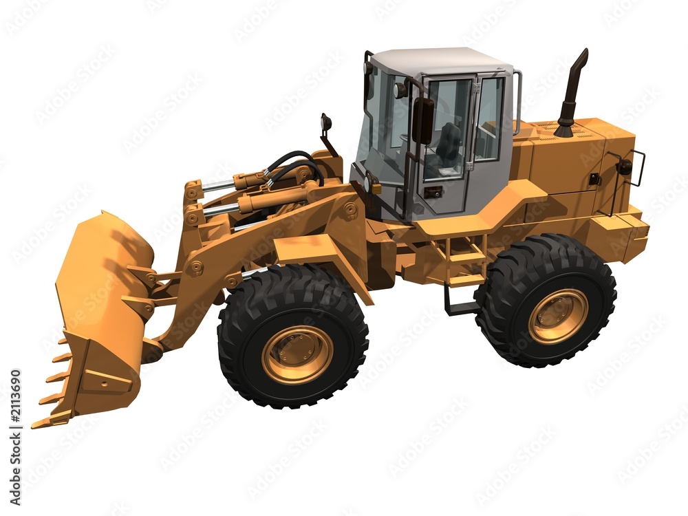 bulldozer excavateur