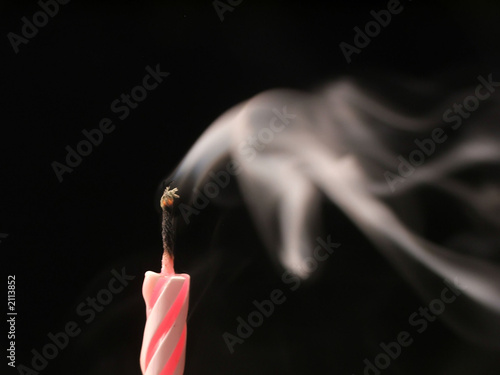 blown out birthday candle